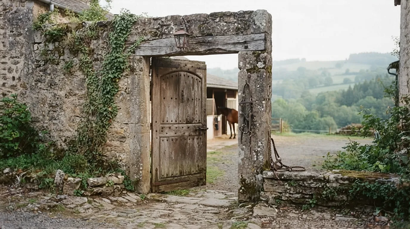 Entrée du Élevage du Lak, centre équestre à Bussière-Galant