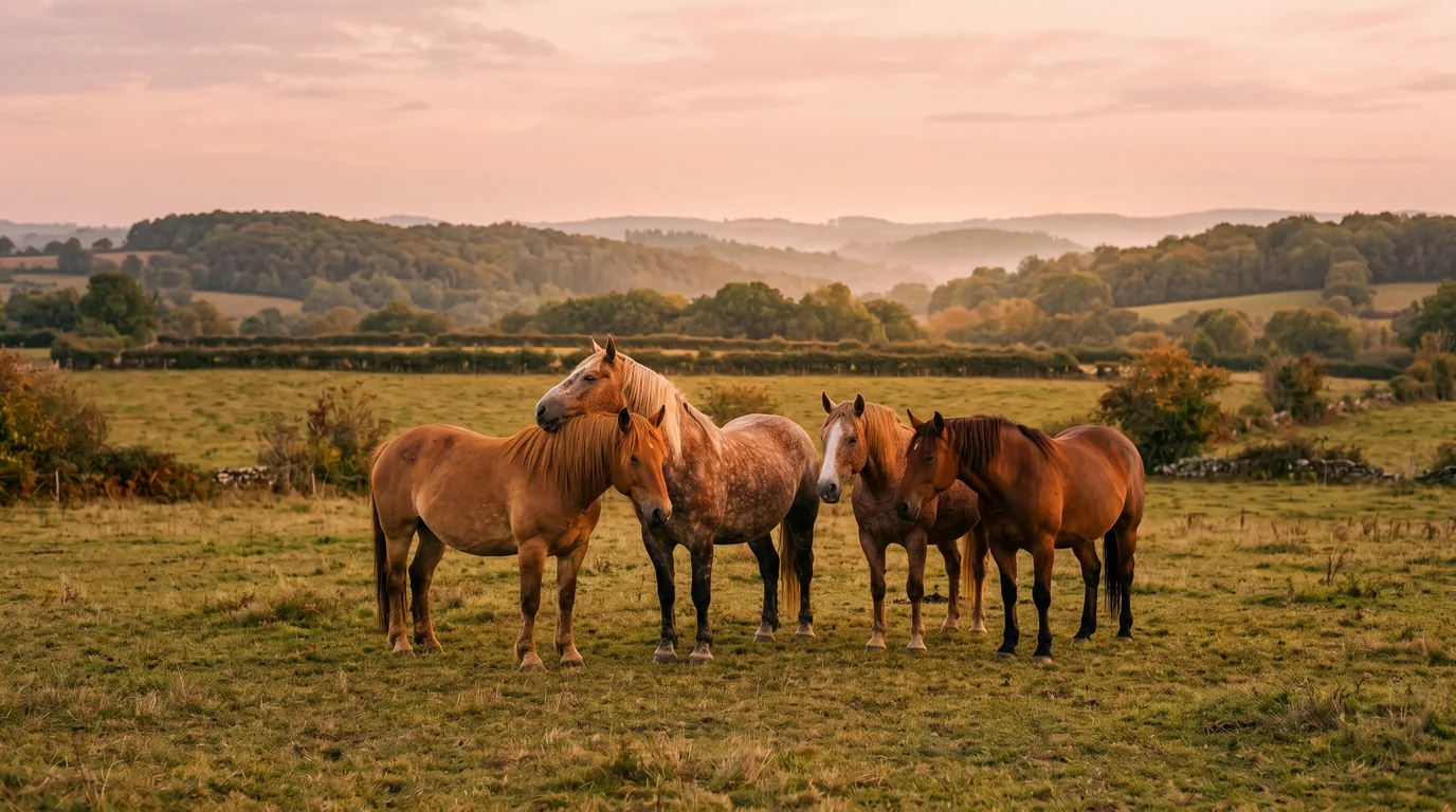 Les chevaux du Élevage du Lak en liberté, Haute-Vienne